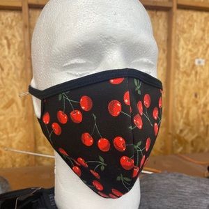 Reusable face mask with cherry 🍒 design